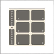 Issendorff - Bussystem-Tastsensor Glas-Tastenfeld LCN - GT8W 8 Tasten, 6LED weiß