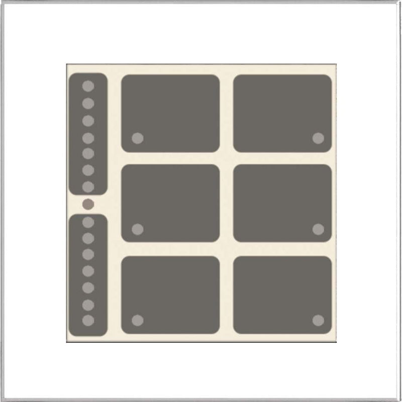 Issendorff - Bussystem-Tastsensor Glas-Tastenfeld LCN - GT8W 8 Tasten, 6LED weiß