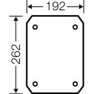 Hensel - Montageplatte für Verteilergehäuse Isolierstoff-Montageplatte EB MP 35 4mm stark