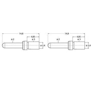 Turck - Zubehör/Ersatzteile für Befehlsgeräte Crimpkontakt Stift BS23-0001