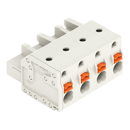 WAGO - Kabelsteckverbinder für Leiterplattensteckverbinder 1-Leiter-Federleiste 2721-204/026-000 Push-inCAGECLAMP,lgr − 50 Stück