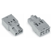 WAGO - Steckverbinder für steckbare Gebäudeinstallation Stecker 2-polig 770-252 Kod. B,grau − 100 Stück