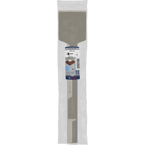 Bosch - Maschinenmeißel PRO HEX 28-4C Spatmeißel, 1618661000 80 x 400 mm