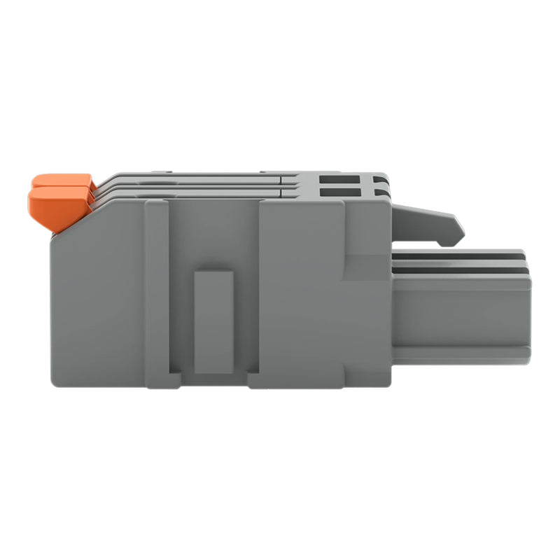 WAGO GmbH & Co. KG - Kabelsteckverbinder für Leiterplattensteckverbinder 1-Leiter-Federleiste,Hebel 2231-1102/327-000 PushinCAGECLAMP,grau − 100 Stück