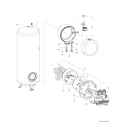 Bosch Thermotechnik - Warmwasserspeicher elektrisch Standspeicher TR2000TF 300 T gr 300L