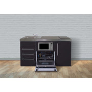 Stengel - Mini-Küche Miniküche Premiumline MPGSMS3SM160GSIKFrBl Schwarz matt