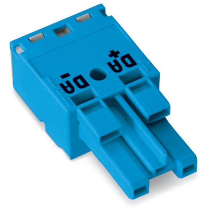WAGO - Steckverbinder für steckbare Gebäudeinstallation Buchse 2-polig 770-1102 Kod. I,blau − 100 Stück