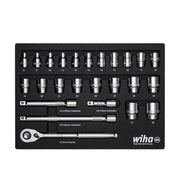 Wiha - Schraubenschlüsselset Ratschenschlüssel 33891 Set 1/2"