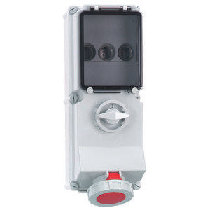 Bals Elektrotech - CEE-Steckdose abschaltbar, abgesichert (IEC 60309) Wandsteckdose GT abschaltb 1770 63A 5p 400V 6h IP67