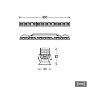 LTS Licht&Leuchten - Lichtleiste LED-Lichteinsatz LK-CH 045.122#665605 830, DALI, sw