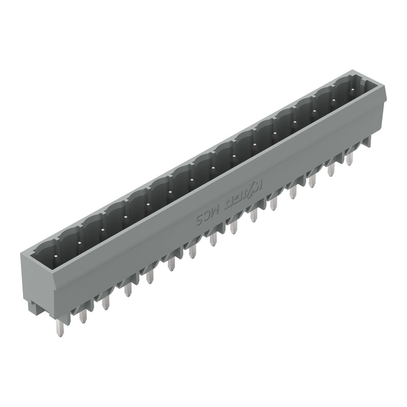 WAGO - Leiterplattensteckverbinder THT-Stiftleiste Lötstift 231-154/046-000 1,0x1,0,gerade,grau − 50 Stück