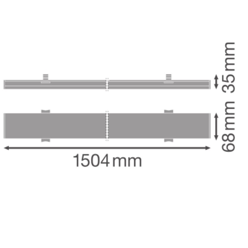 Ledvance - Geräteträger für Lichtbandsystem LED-Universallichtträger TRU.UNI.P73840VWOPPS 840, DALI