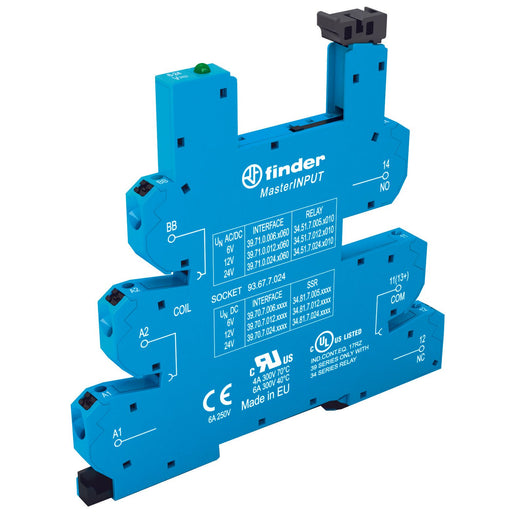Finder - Relaissockel Push-In-Fassung 93.67.0.024 f. Rel. 34.51/34.81 − 10 Stück by Finder
