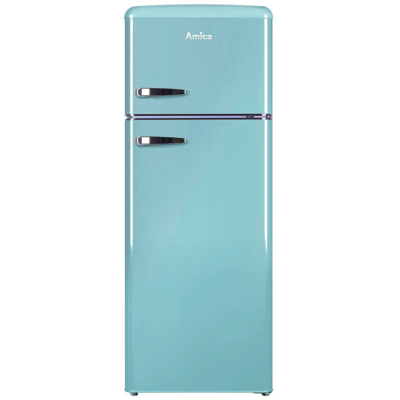 Amica - Kühl-/Gefrierkombination Kühl/Gefrierkombi DTR 374 190 T RETRODESIGN