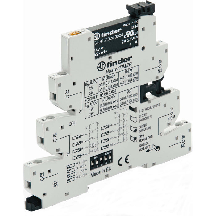 Finder - Zeitrelais Koppelrelais-MasterTimer 39.80.0.024.8240 1S, 2A  − 10 Stück
