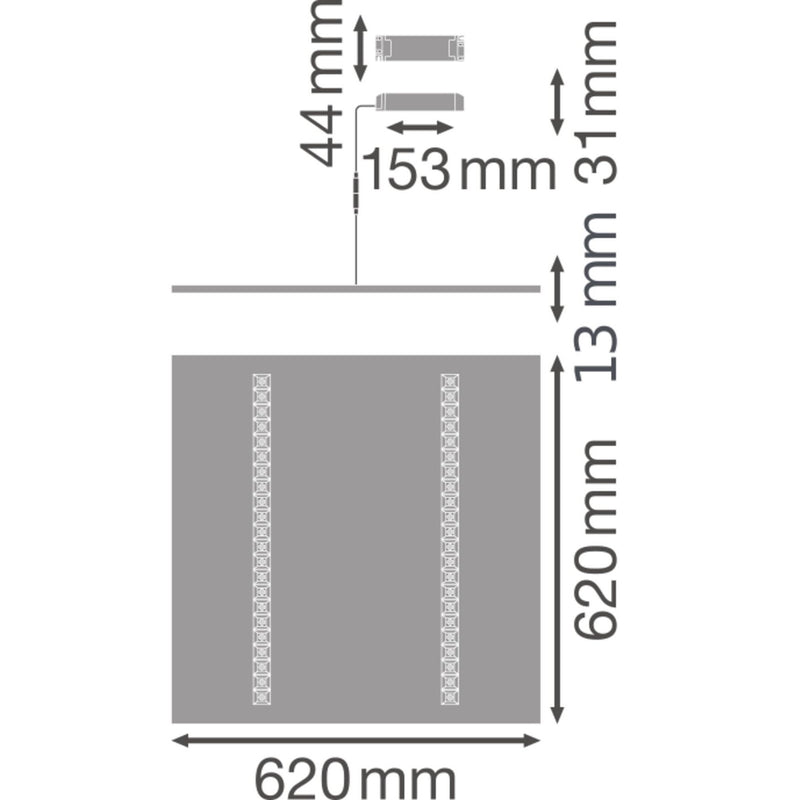 Ledvance - Decken-/Wandleuchte LED-Panel M625 PLINDV62533/4000DALI 4000K DALI