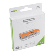 WAGO - Steckklemme Verbindungsklemme 221-615/995-006 max.6mm²,transparent − 108 Stück