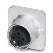 Phoenix Contact - Rundsteckverbinder, feldkonfektionierbar (Industriesteckverbinder) Einbausteckverbinder SACC-SQ-M12F#1456446 − 10 Stück