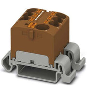 Phoenix Contact - Durchgangs-Reihenklemme Verteilerblock PTFIX10/6X4-NS35ABN − 8 Stück