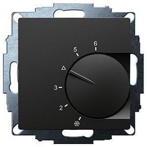 Eberle Controls - Raumthermostat/Uhrenthermostat UP-Raumregler, schw. matt 547890054802 55x55, 5-30C, AC230V