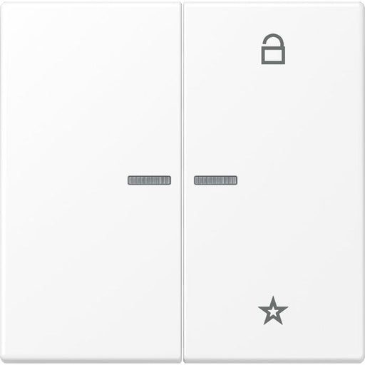 Jung - Bedienelement intelligent eNet Funk-Steuertaste FM LS 1701 WWM schneeweiß matt