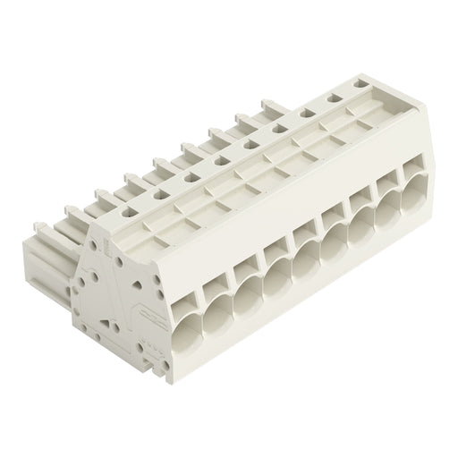 WAGO - Ein- und mehrpolige Klemmenleiste 1-Leiter-Federleiste 831-3109 CAGECLAMP,10mm²,lgr − 12 Stück