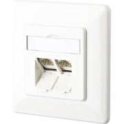 Metz Connect - Kommunikationsanschlussdose Kupfer Anschlussdose C6A UP TN EDATC6A-2UP-rws 2xRJ45,UP,rws − 1 Stück