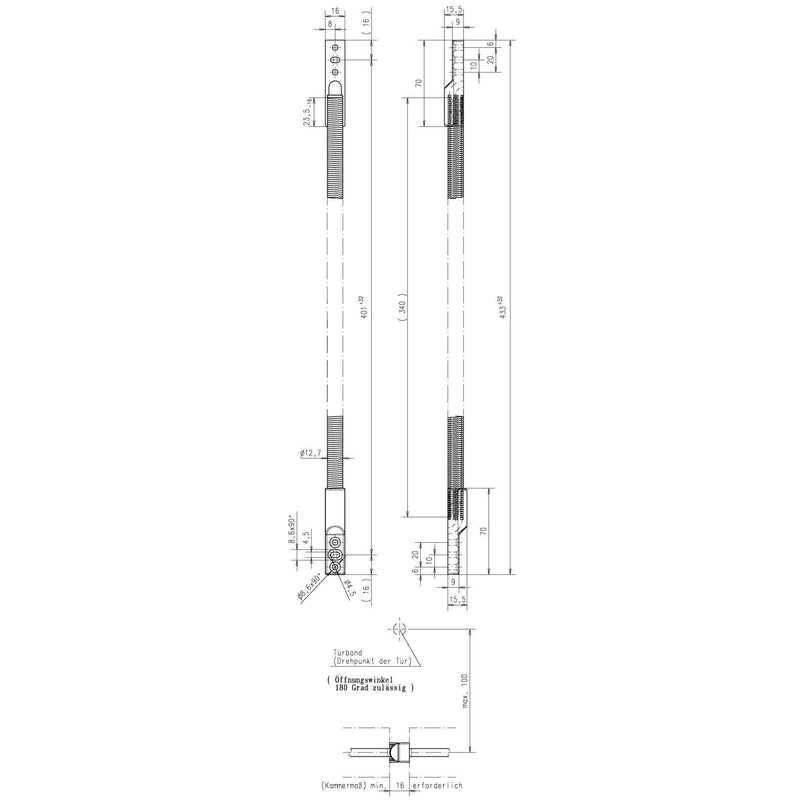 Assa Abloy effeff - Netzanschlussleitung Kabelübergang 10312-21-----00 Gehäuse