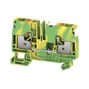 Weidmüller - Schutzleiter-Reihenklemme Klemme A2C 6 PE DL PUSH IN, 6 mm² − 50 Stück