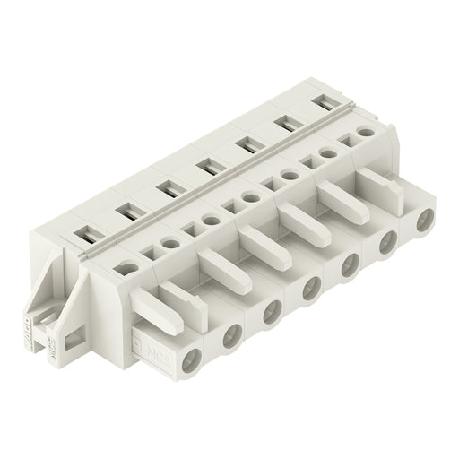 WAGO - Kabelsteckverbinder für Leiterplattensteckverbinder 1-Leiter-Federleiste 721-207/031-000 CAGECLAMP 2,5mm²,lgr − 25 Stück