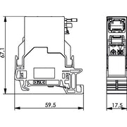 Telegärtner - Modularer Steckverbinder STX Tragschienen-Verbinder 100007435 RJ45 Modul A Cat.6A