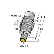 Turck - Induktiver Näherungsschalter Sensor NI20UMT30HAP6XH1141 induktiv − 1 Stück