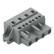WAGO - Kabelsteckverbinder für Leiterplattensteckverbinder 1-Leiter-Federleiste 231-204/031-000 CAGECLAMP,2,5 mm²,gr − 50 Stück