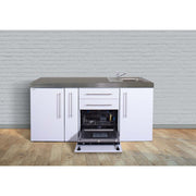 Stengel - Mini-Küche Miniküche Premiumline MPGSBR180AGSBre Bordeauxrot