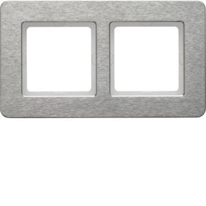 Berker - Abdeckrahmen Rahmen 2f. eds/gebürstet 10226083 waagerecht