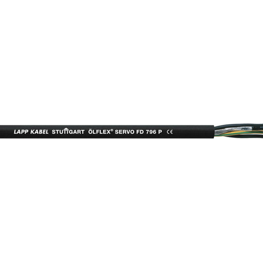 Lapp Kabel&Leitung - Energiekabel < 1 kV, für ortsveränderlichen Einsatz ÖLFLEX SERVO FD 796P 0025322/500 4G6+(2x1,5) − 500 Meter