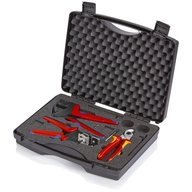 Knipex - Sortimentskasten für Anschluss- und Verbindungstechnik Werkzeugkoffer 97 91 03 für Photovoltaik