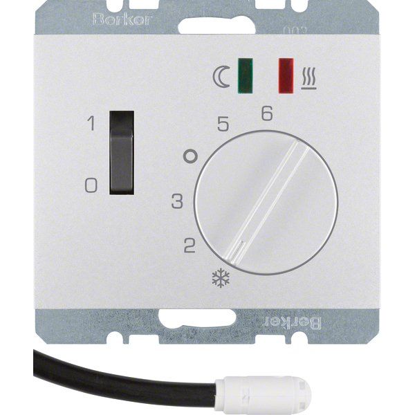 Berker - Raumthermostat Fußbodentemperaturregler 20347103 alu