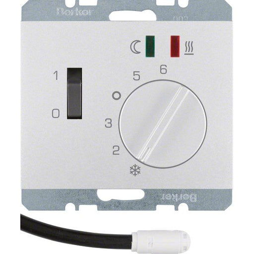 Berker - Raumthermostat Fußbodentemperaturregler 20347103 alu