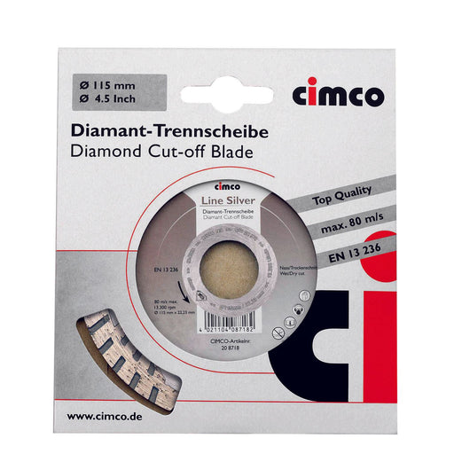 Cimco Werkzeuge - Trenn-/Schleifscheibe Diamanttrennscheibe 208720 D=125mm
