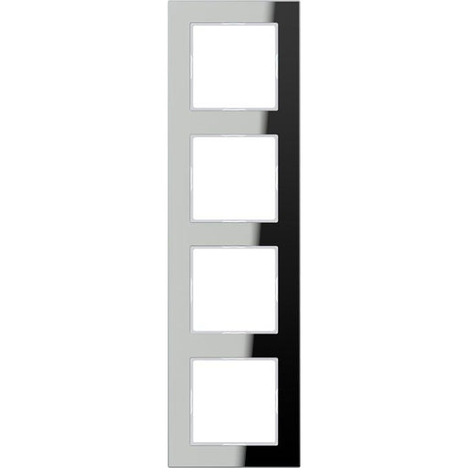 Jung - Abdeckrahmen Glasrahmen 4-fach si/vers AC 584 GL SI waage/senkrecht