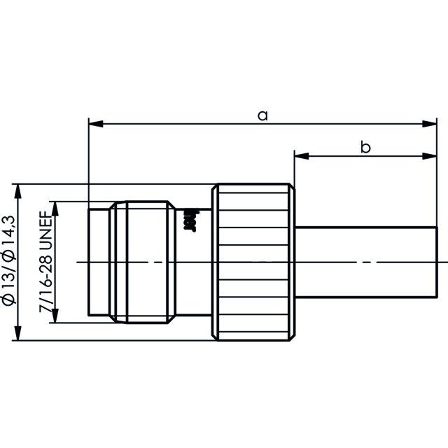 Telegärtner - Koax-Steckverbinder TNC Kabelbuchse 100023824 cr/cr RG59 75Ohm − 5 Stück