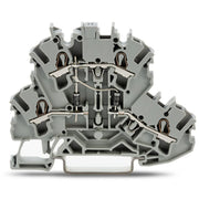 WAGO GmbH & Co. KG - Bauelement-Reihenklemme Bauelementklemme 2002-2214/1000-489 2 Dioden 1N4007,grau − 50 Stück