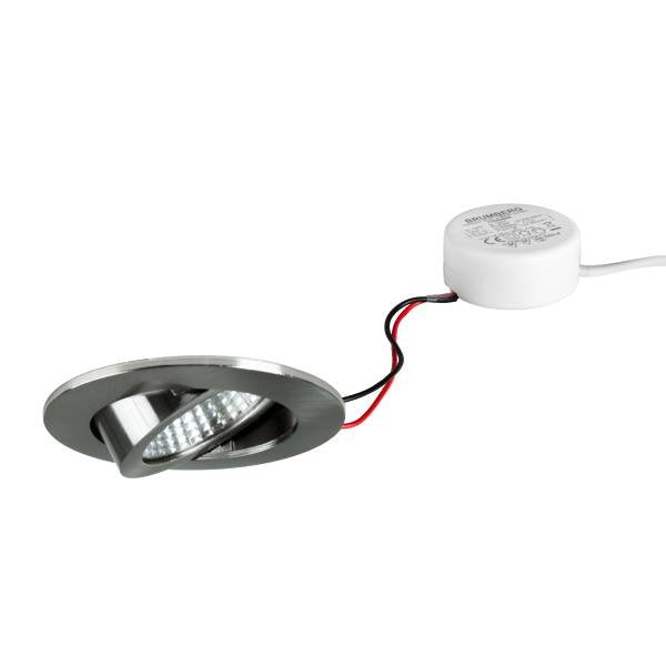 Brumberg Leuchten - Downlight/Strahler/Flutlicht LED-Einbaustrahler 40363153 3000K ni./matt dimm