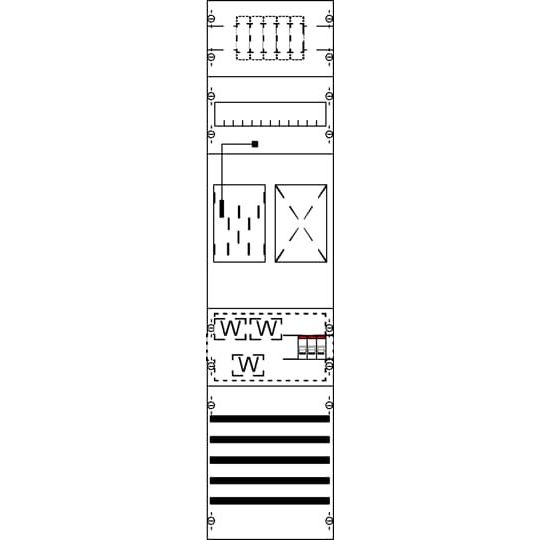 Striebel&John - Zählerfeld Mess-u.Wandlerfeld KA4600 eHZ kpl. BH3-1FB
