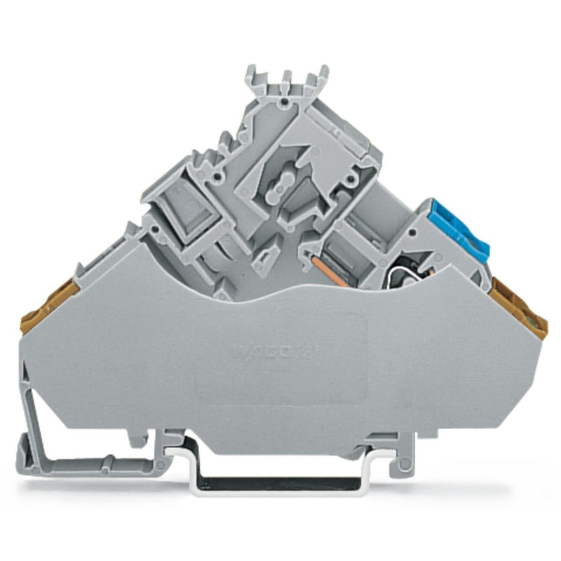 WAGO - Initiator/Aktor-Reihenklemme 2-Leiter-Aktorenklemme 280-565/280-319 2,5mm²,grau − 50 Stück