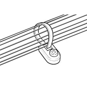 HellermannTyton - Befestigungssockel und -element für Kabelbinder Befestigungssockel FH50-N66-NA-D1 − 500 Stück