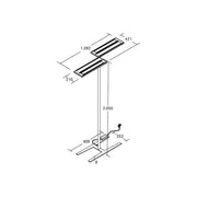 Brumberg Leuchten - Stehleuchte LED-Stehleuchte 77442184MS 4000K, dim