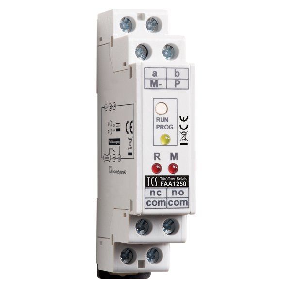 TCS Tür Control - Zusatzgerät für Türkommunikation Türöffner-Relais FAA1250-0400 1TE f.32 WE SG