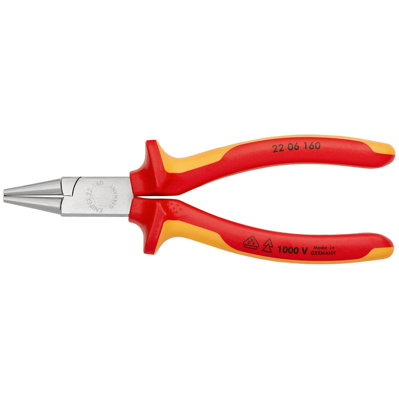 Knipex - Rundzange 22 06 160 verchromt, 160mm
